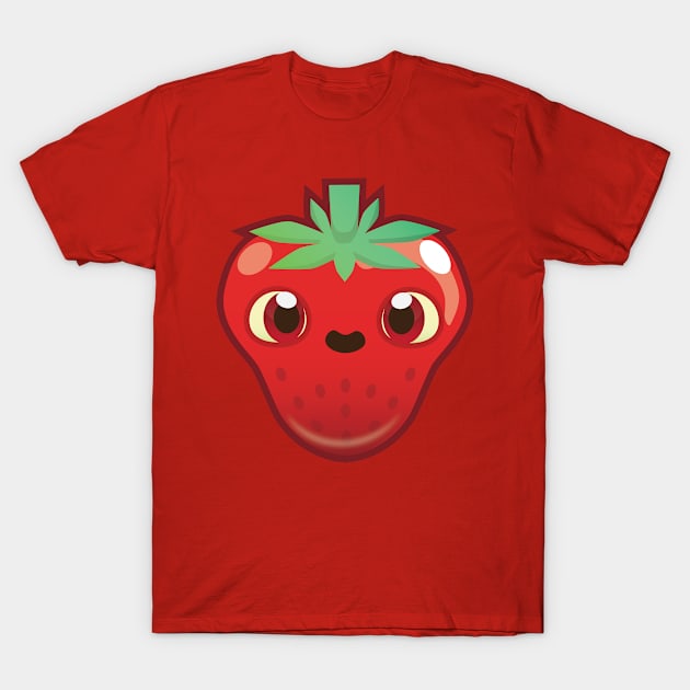 Fruit Match Strawberry T-Shirt by PepUp